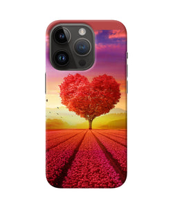 Natural heart tree iPhone 14 Pro Back Cover