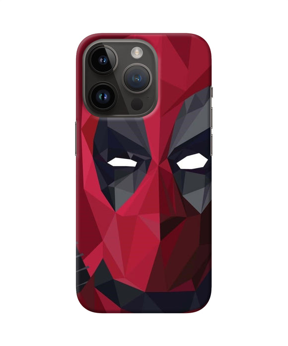 Abstract deadpool mask iPhone 14 Pro Back Cover