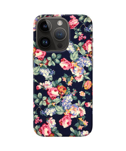 Natural flower print iPhone 14 Pro Back Cover