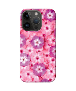 Natural pink flower iPhone 14 Pro Back Cover