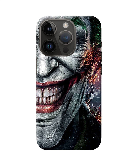 Joker half face iPhone 14 Pro Back Cover