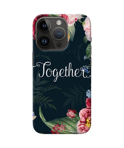 Together flower iPhone 14 Pro Back Cover