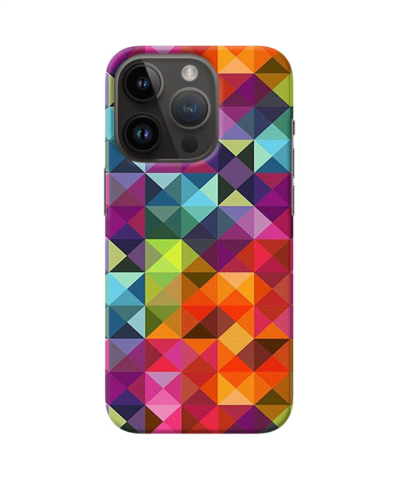 Abstract triangle pattern iPhone 14 Pro Back Cover