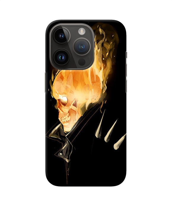 Burning ghost rider iPhone 14 Pro Back Cover