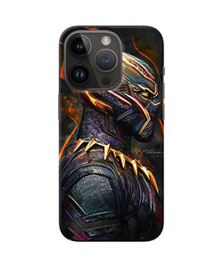 Black panther side face iPhone 14 Pro Back Cover