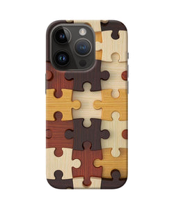 Wooden puzzle iPhone 14 Pro Back Cover