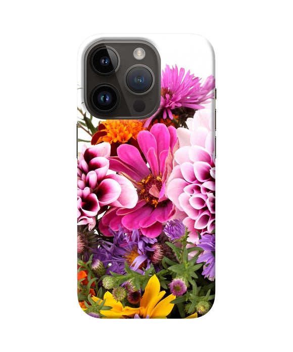 Natural flowers iPhone 14 Pro Back Cover