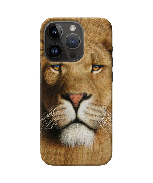 Nature lion poster iPhone 14 Pro Back Cover