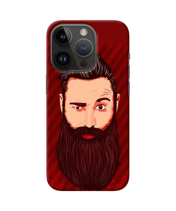 Beardo character iPhone 14 Pro Back Cover