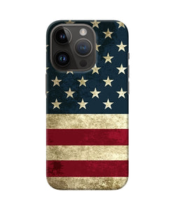 Vintage US flag iPhone 14 Pro Back Cover