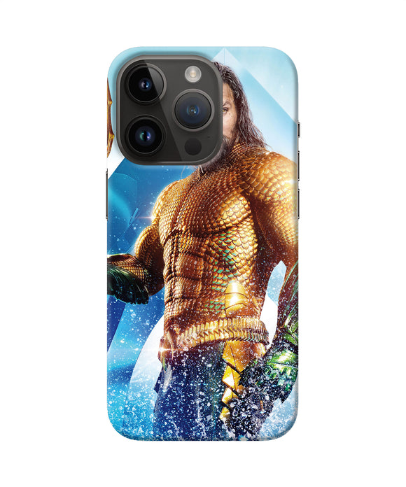 Aquaman water poster iPhone 14 Pro Back Cover