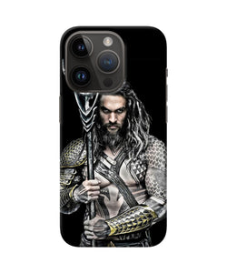 Aquaman trident black iPhone 14 Pro Back Cover