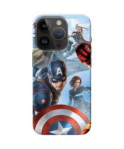 Avengers on the sky iPhone 14 Pro Back Cover