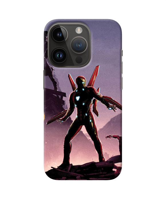 Ironman on planet iPhone 14 Pro Back Cover