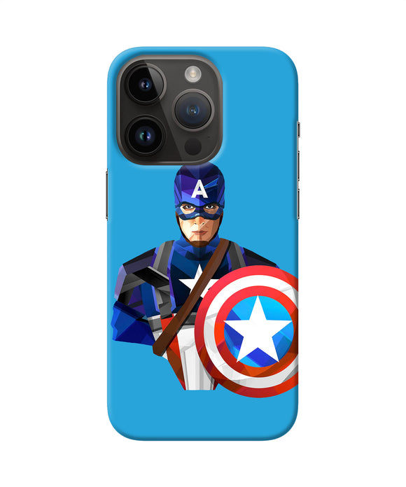 Captain america character iPhone 14 Pro Back Cover