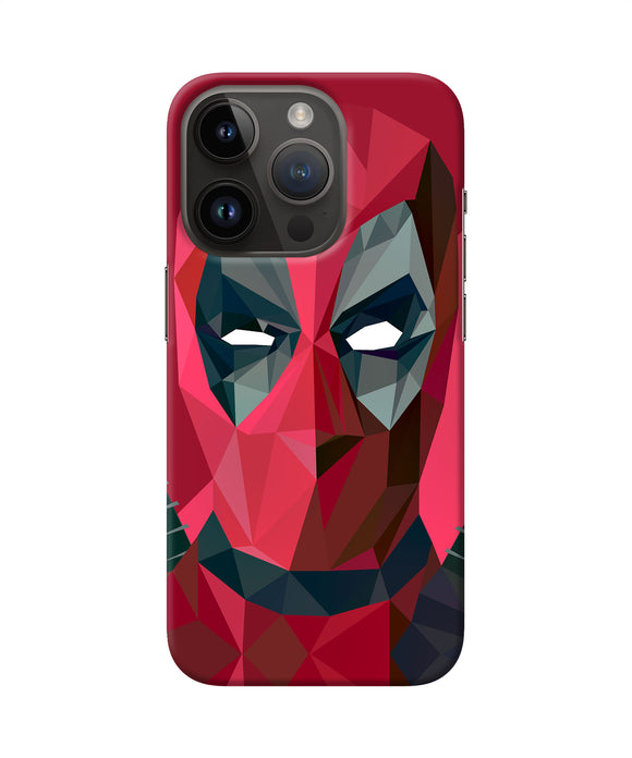 Abstract deadpool full mask iPhone 14 Pro Back Cover