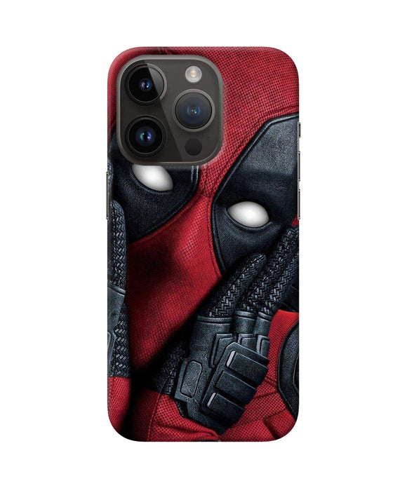 Thinking deadpool iPhone 14 Pro Back Cover