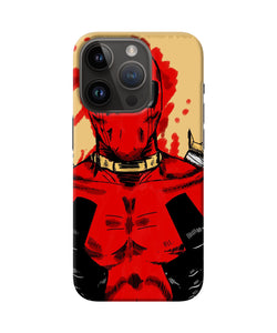 Blooded deadpool iPhone 14 Pro Back Cover