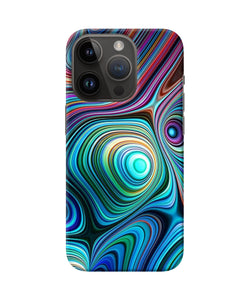 Abstract coloful waves iPhone 14 Pro Back Cover