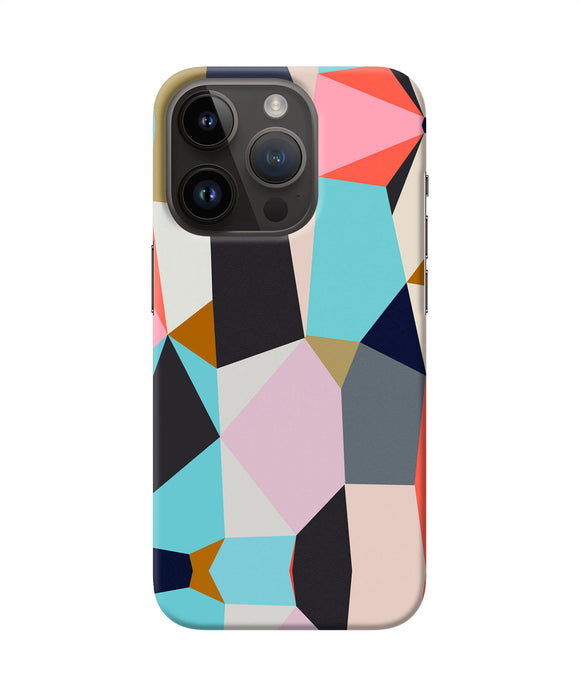 Abstract colorful shapes iPhone 14 Pro Back Cover