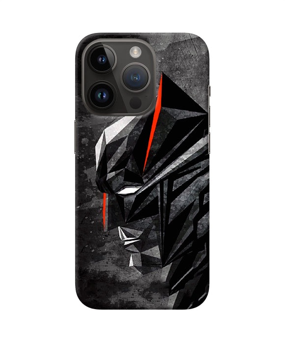 Batman black side face iPhone 14 Pro Back Cover