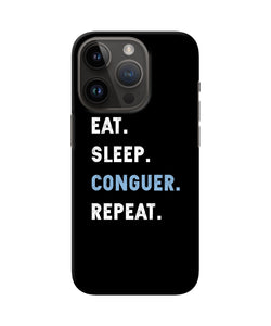 Eat sleep quote iPhone 14 Pro Back Cover