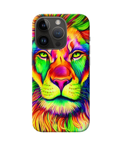 Lion color poster iPhone 14 Pro Back Cover