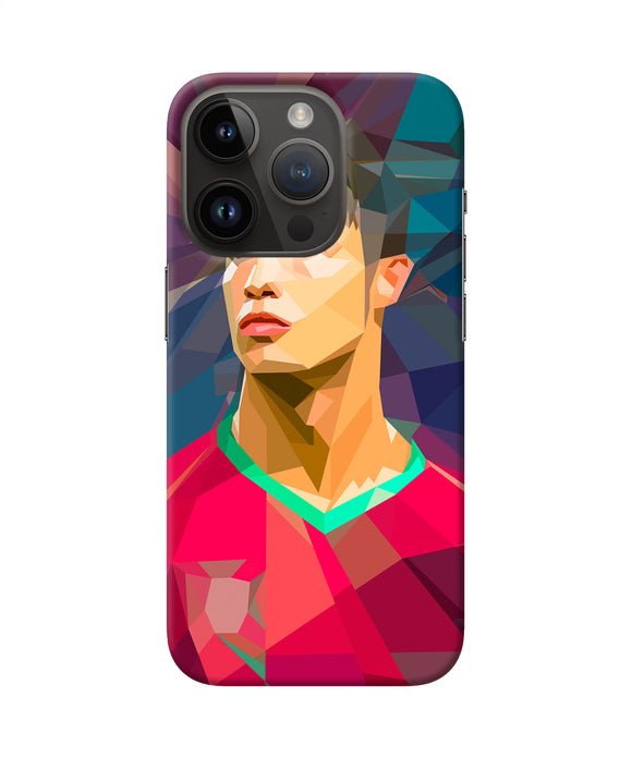 Abstract ronaldo iPhone 14 Pro Back Cover