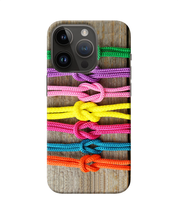 Colorful shoelace iPhone 14 Pro Back Cover