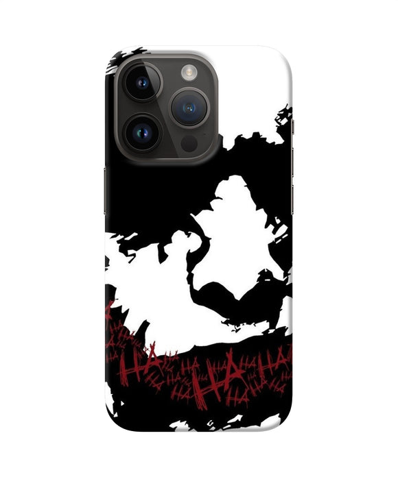 Black and white joker rugh sketch iPhone 14 Pro Back Cover