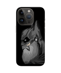 Batman with beard iPhone 14 Pro Back Cover