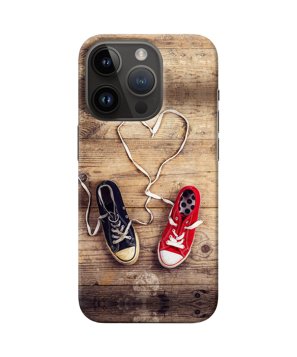 Shoelace heart iPhone 14 Pro Back Cover