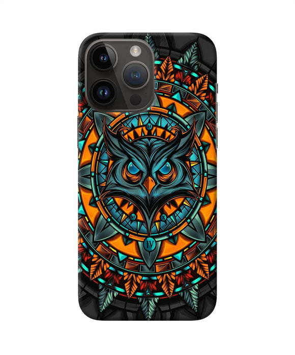 Angry Owl Art iPhone 14 Pro Max Back Cover