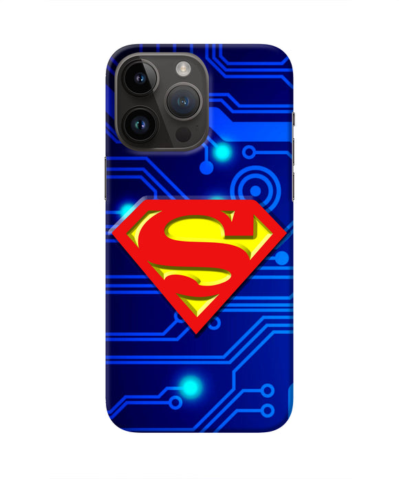 Superman Abstract iPhone 14 Pro Max Real 4D Back Cover