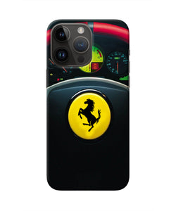 Ferrari Steeriing Wheel iPhone 14 Pro Max Real 4D Back Cover