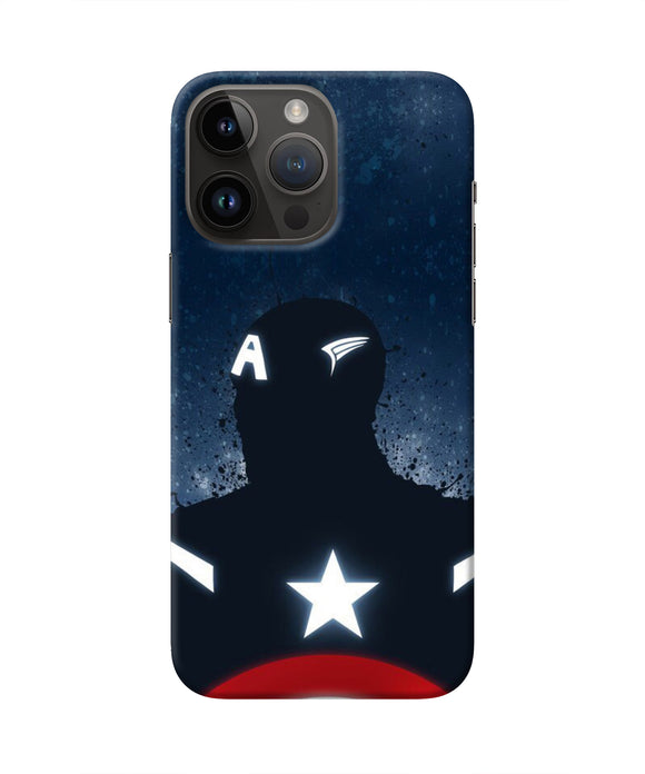 Captain america Shield iPhone 14 Pro Max Real 4D Back Cover