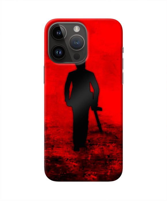 Rocky Bhai with Gun iPhone 14 Pro Max Real 4D Back Cover