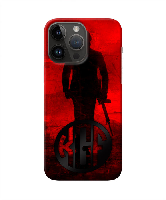 Rocky Bhai K G F Chapter 2 Logo iPhone 14 Pro Max Real 4D Back Cover