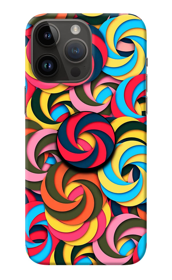 Spiral Pattern iPhone 14 Pro Max Pop Case