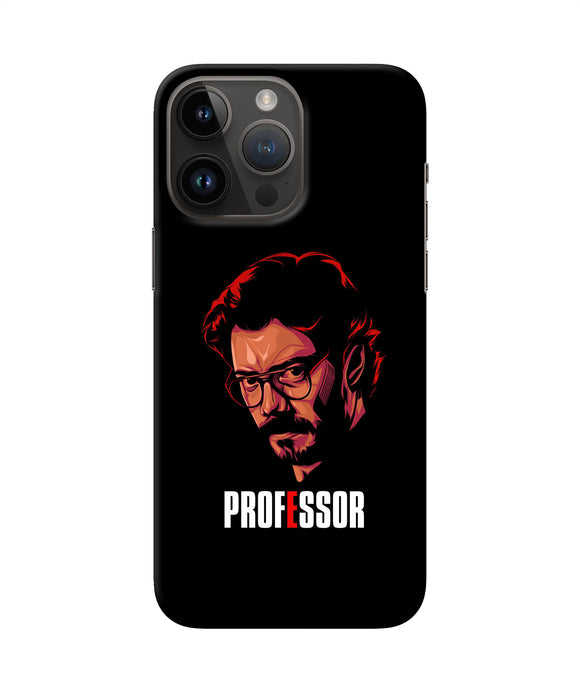 Money Heist Professor Sketch iPhone 14 Pro Max Back Cover