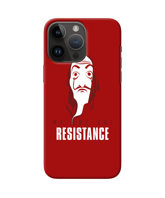 Money Heist Resistance Quote iPhone 14 Pro Max Back Cover