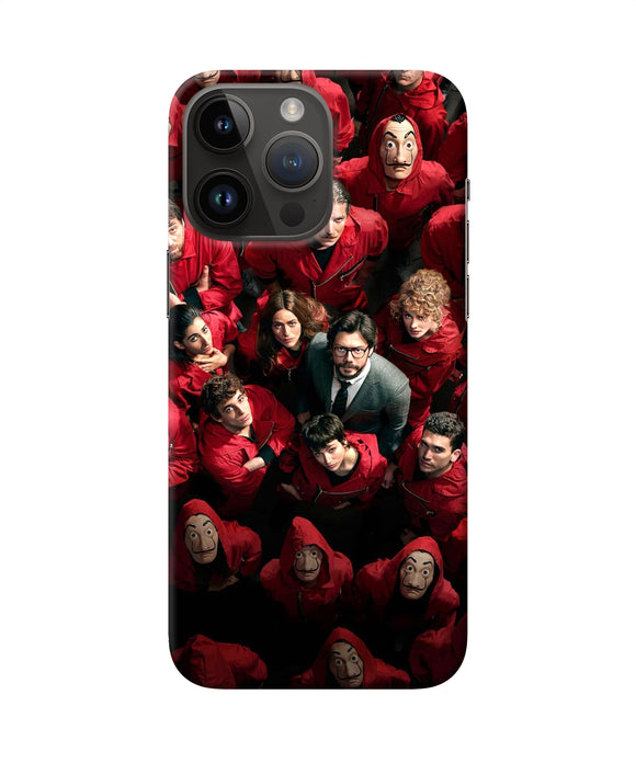 Money Heist Professor with Hostages iPhone 14 Pro Max Back Cover