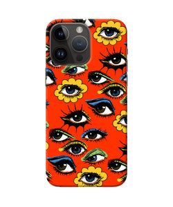 Abstract eyes pattern iPhone 14 Pro Max Back Cover