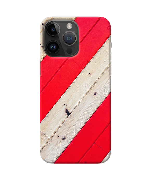 Abstract red brown wooden iPhone 14 Pro Max Back Cover