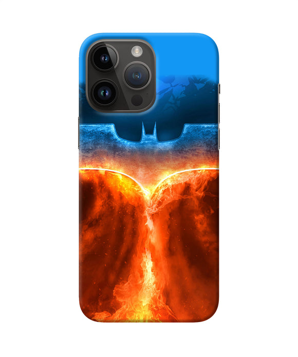 Burning batman logo iPhone 14 Pro Max Back Cover