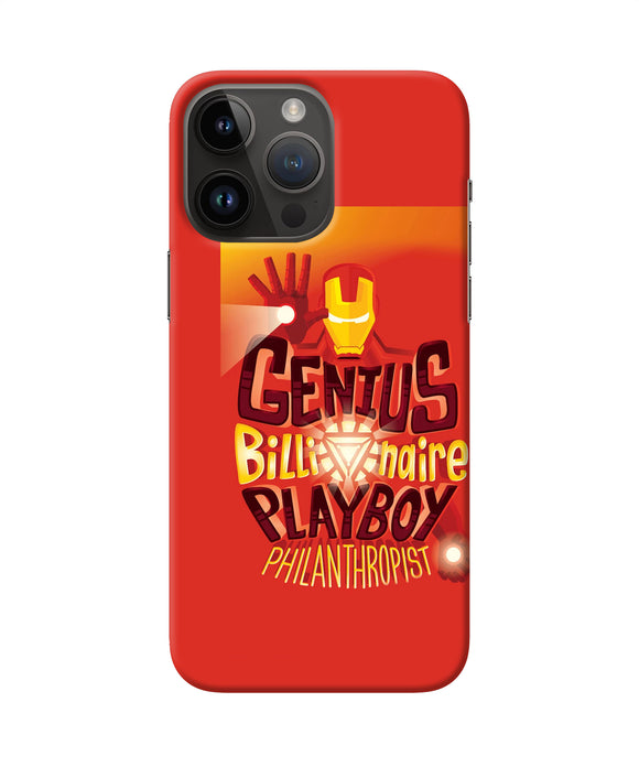 Ironman quote iPhone 14 Pro Max Back Cover