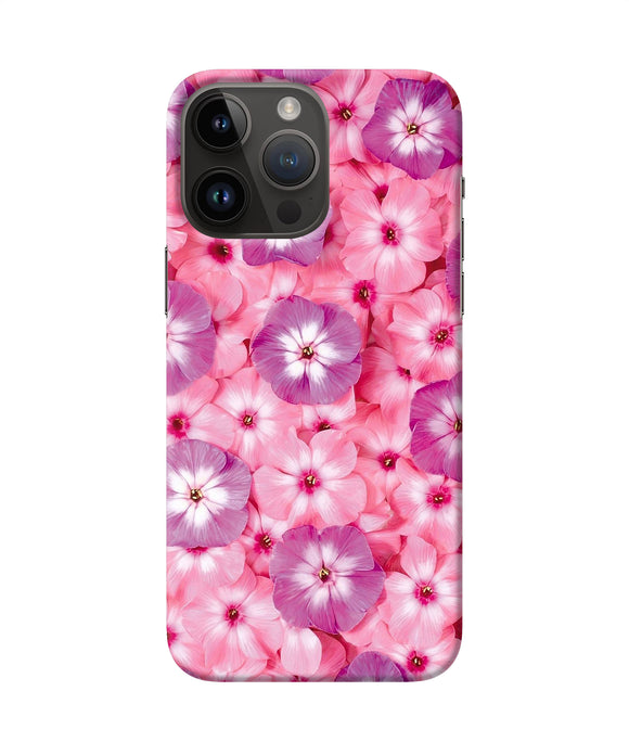 Natural pink flower iPhone 14 Pro Max Back Cover