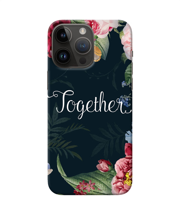 Together flower iPhone 14 Pro Max Back Cover