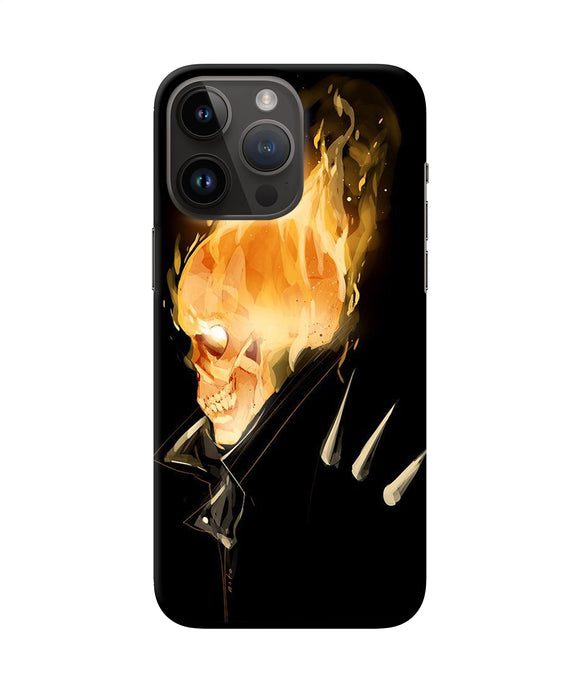 Burning ghost rider iPhone 14 Pro Max Back Cover