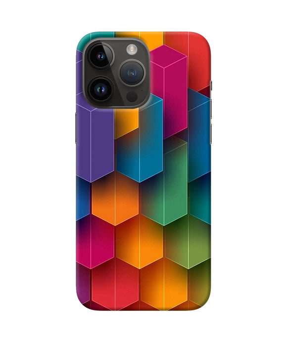 Abstract rectangle print iPhone 14 Pro Max Back Cover
